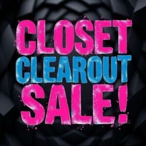 Closet Clearout Sale!!!